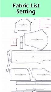 How to set up Fabric List on PAD program [PAD system Tutorial I Digital Pattern Making]_#short