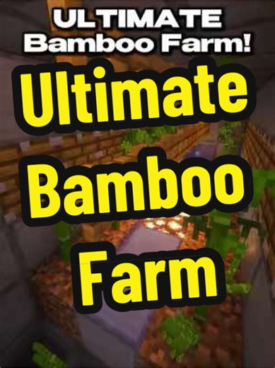 Minecraft Ultimate Bamboo Farm! #minecraftfarm #minecrafttutorial #minecraftbuilding #minecraft #minecraftbuilds