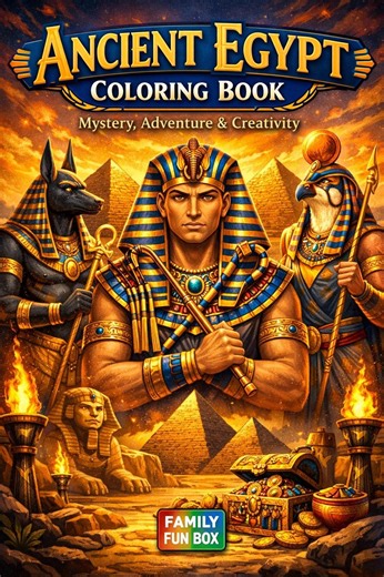 Ancient Egypt Coloring Book – Pharaohs, Pyramids, Gods & Mysteries - 30 Pages - Etsy