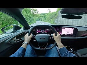 New AUDI A5 Avant 2025 - POV test drive (COUNTRY ROADS & highway) TDI 204 HP Quattro