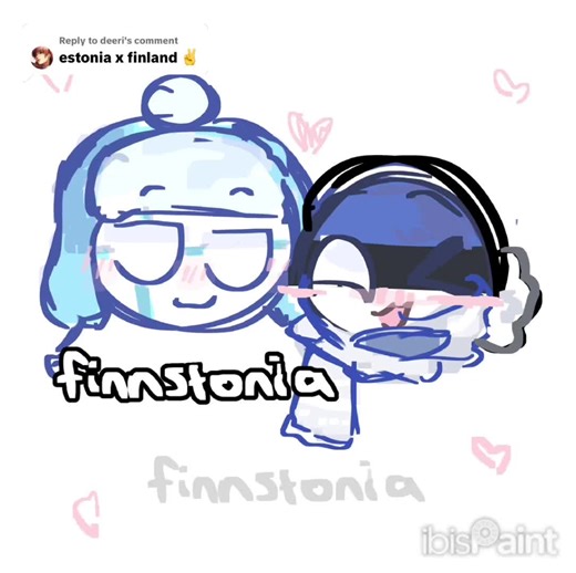 Finland and Estonia Countryballs Fun