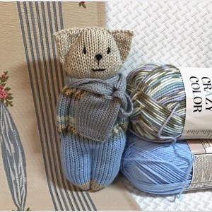 PDF, Retro Plush Cat Knitting Pattern Flat Knitting, Soft Knitted Toy Knitted Cute Funny Cat Easy Flat Knitting - Etsy