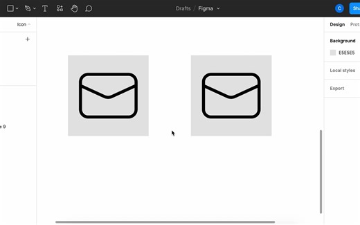 【Figma】2分钟学会线性图标等比缩放
