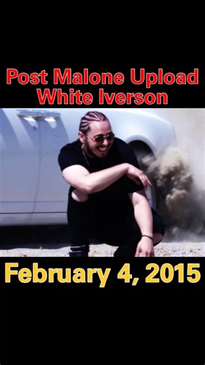 Post Malone uploads first hit, White Iverson #music #postmalone #rap