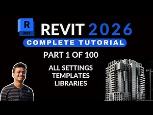 Autodesk Revit Tutorial for Beginners (Civil / Arch) || Revit 2026 Full Beginners Course (1)
