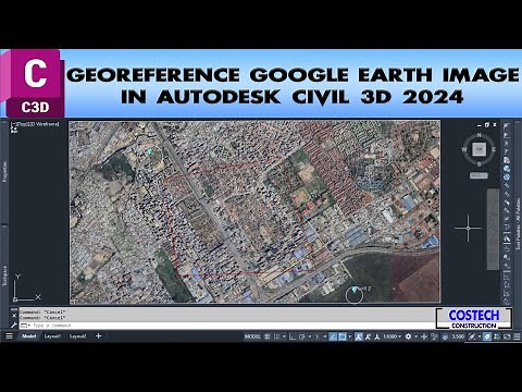 Georeference Google Earth Images in Autodesk Civil 3D 2024