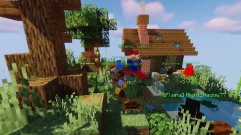 Minecraft: 100 Players Build a Civilization in One Chunk