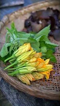 Cooking nature's bounty into a soup, it smells so good! #food #ditchpickle #cooking