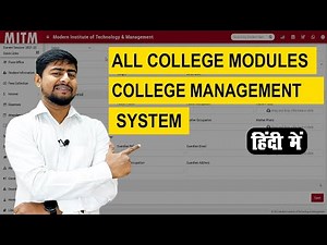 All Modules in College Management System | Complete College Management Software | Part - C5