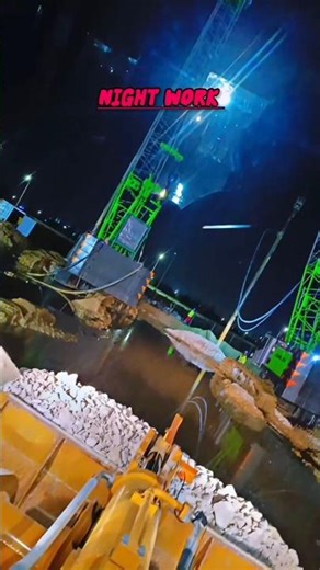 Night Work in Saudi Arabia ‼️ Night Wheel Loader Work #dirtwork Saudi Arabia #demolitioncrush