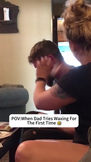 When Dad Tries Waxing For The First Time 😂 #prank #funny #fyp #usa #foryou