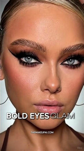 Bold lips or bold eyes?She didn’t choose ai glam, digital ,glowred glam, makeup ai, transformation