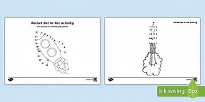 Rocket Connect the Dots Activity