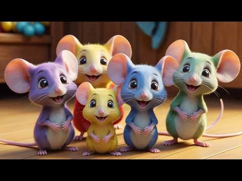 Eight Little Mice Squeak Squeak Squeak | Counting Nursery Rhymes