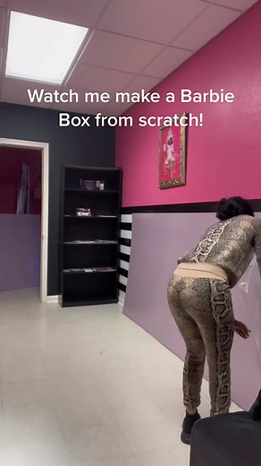 Barbie Box from scratch #capcut #barbie #barbiebox #diy #beyoncechallenge #photography #photographer #birthdayshoot