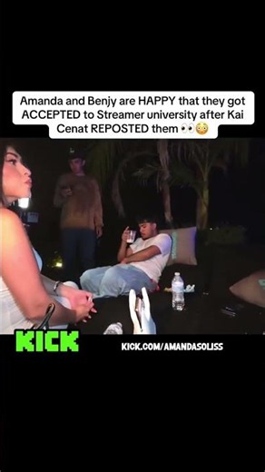 Amanda and Benjy are HAPPY that they got ACCEPTED to Streamer university after Kai Cenat REPOST