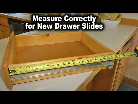 How to Measure for New Side Mount Drawer Slides | The Fixer Clips