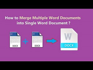 How to Merge Multiple Word Documents into Single Word Document in Windows Computer ?