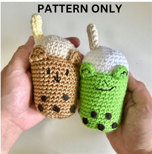 CROCHET PATTERN: Toad and Bear Boba - Etsy
