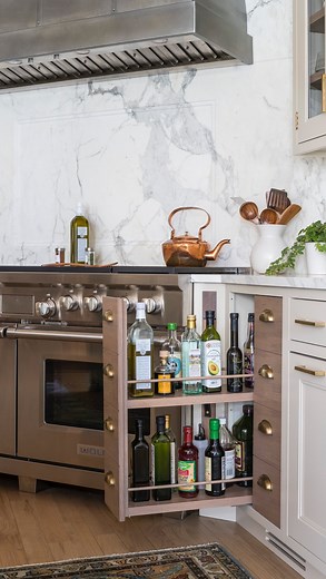 54K views · 1.4K reactions | The magic of the apothecary drawer is that it can disguise so many things when it’s just the right size. It’s a kitchen design work horse. We found they adapted well to cabinets 12” in width and then repeated the concept on the fridge drawers at 24” wide and again on the recycling bin. I used them in multiple places in my studio too… will they make an appearance in your next design? Design by us @studiodearborn | Studio Dearborn | Facebook