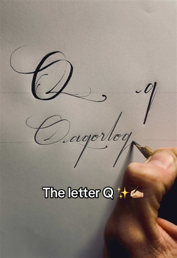 How to Write the Letter Q, q — Flourished Calligraphy Guide