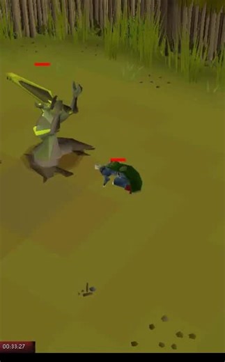 Old School RuneScape Bryophyta Boss Fight Dying at the same time. #oldschoolrunescape