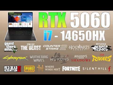 HP OMEN : RTX 5060 + i7 14th Gen 14650HX - New 15 Games Tested