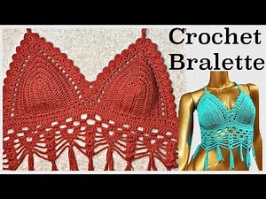 Crochet tassel bralette