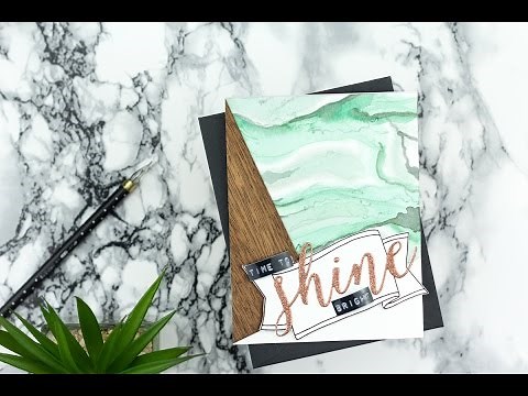 Watercolour Marble Card Tutorial