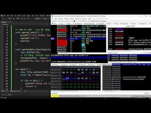 Cảnh tượng ghi đè Stack Ret2win