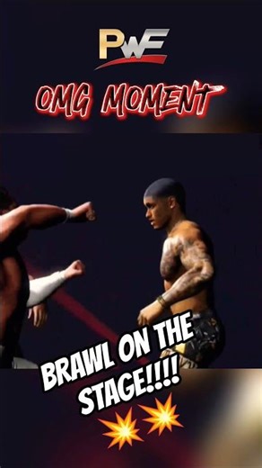 CHAOTIC Ramp Brawl After Fatal 4-Way! 😱 PWF OMG Moment WWE2K