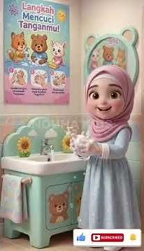 Let's Learn the 6-Step Germ-Free Handwash! | Kids' Educational Animation