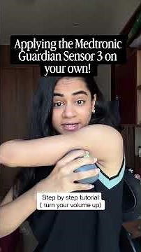 How to apply the Medtronic Guardian Sensor 3 as a type 1 diabetic | Step by Step