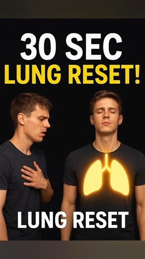 “30 Sec LUNG RESET | सिर्फ 2 Exercises में Strong Lungs!” #HealthHacks #shorts #BreathingTechniques