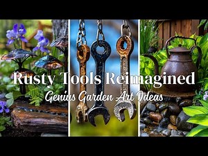 Genius Garden Ideas Using Rusty Tools | Repurpose Old Metal Into Beautiful Yard Sculptures