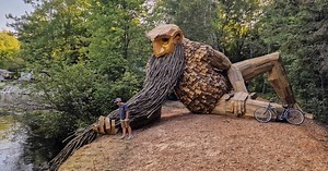 From New Jersey to Washington State, Massive Wooden Troll Sculptures Are Cropping up Across the United States