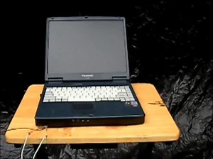 Laptop Explodes in Flames during Thermal Runaway