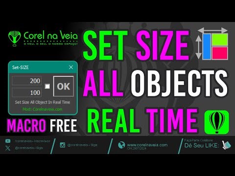 SetSize All Objects Macro FREE For CorelDRAW