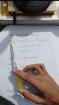 HSC ICT chapter 3 Hexadecimal to Decimal