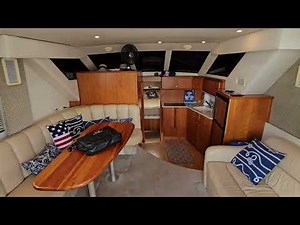 On water living made easy aboard this Silverton 35. Compact in overall size but big on space.