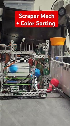 VEX Push Back Emptying Loader & Color Sorting #robotreveal #vex #vexrobotics