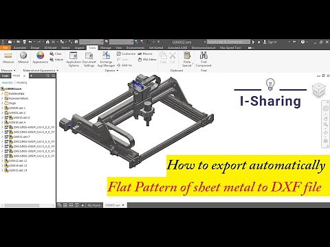 Autodesk Inventor | Add-In | How to export automatically Flat Pattern of sheet metal to DXF file