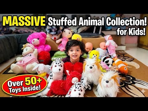 Massive Stuffed Animal Collection for Kids! (Over 50+ Toys Inside) #cute #cutebaby