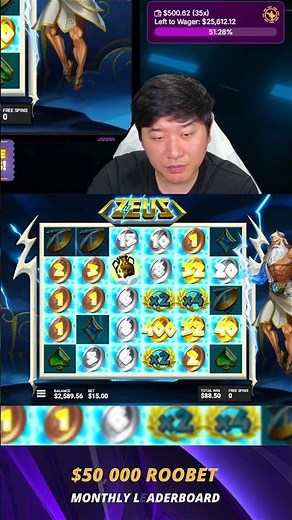 INSANE $10,000+ WIN ON ZE ZEUS #roobet #slots #gambling