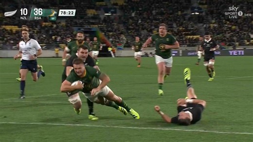 Springboks overpower All Blacks for resounding win in Wellington