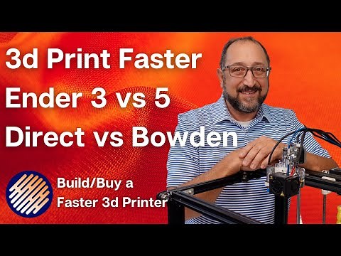 Faster 3d Printers, Bowden vs Direct Extruder, Creality Ender 3 v2 vs Ender 5