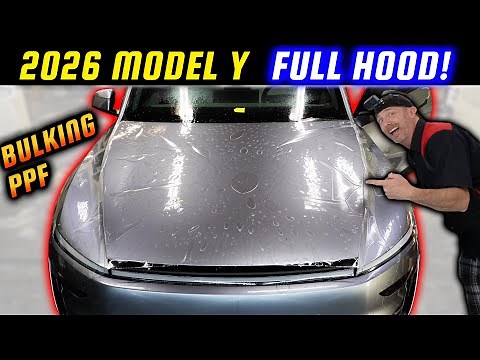 2026 Tesla Model Y Juniper Hood PPF Installation | How to Bulk Install Paint Protection Film