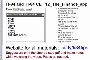 12_The_Finance_App_TI84andTI84CE
