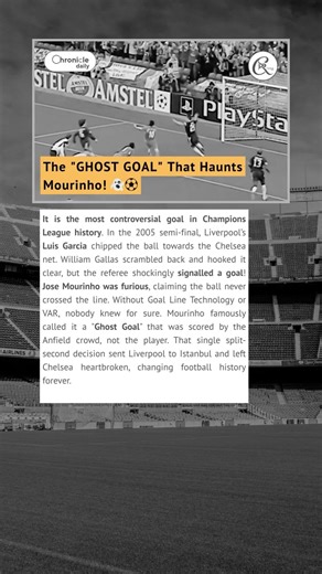 The "GHOST GOAL" That Haunts Mourinho #LiverpoolFC #Chelsea #ChampionsLeague #Mourinho #GhostGoal