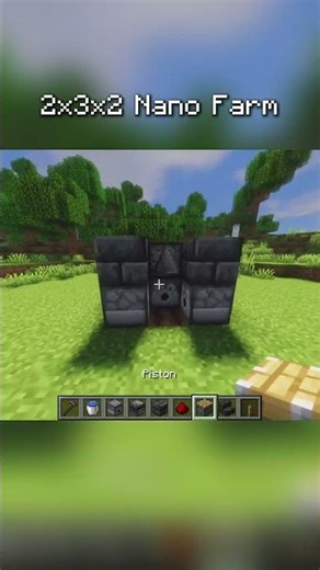 Minecraft Nano Farm Build #minecraftredstone #minecraft #minecraftbuilding
